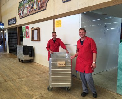 Transport trolley in use at the Oktoberfest