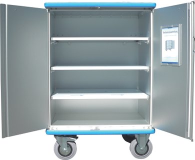 Cupboard trolley with 3 removable shelves